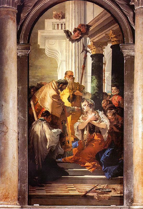 Giovanni Battista Tiepolo The Last Communion of St.Lucy China oil painting art